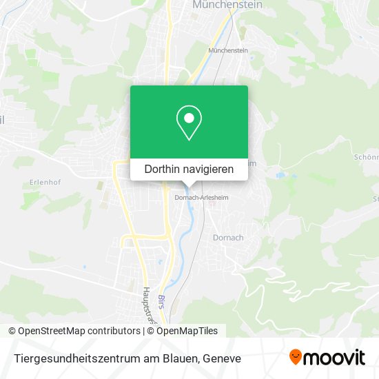 Tiergesundheitszentrum am Blauen Karte