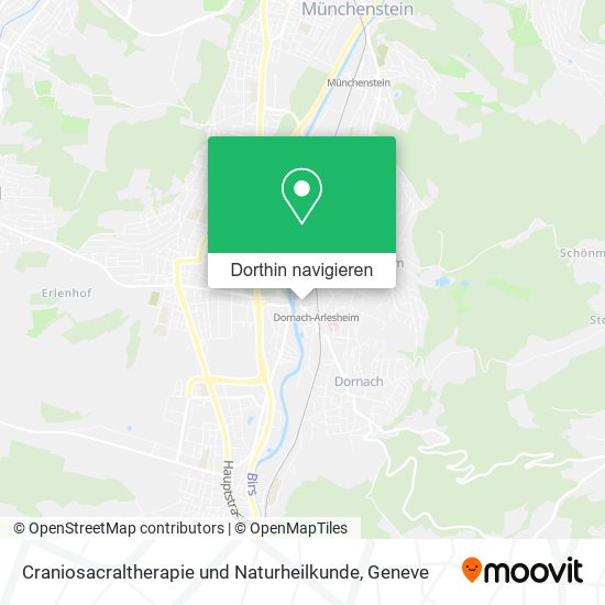Craniosacraltherapie und Naturheilkunde Karte