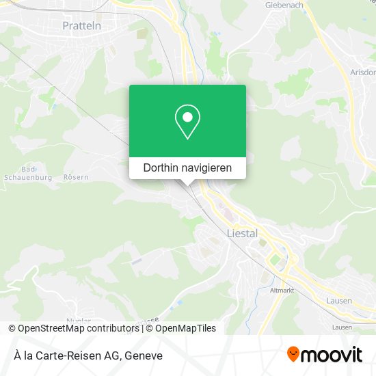 À la Carte-Reisen AG Karte