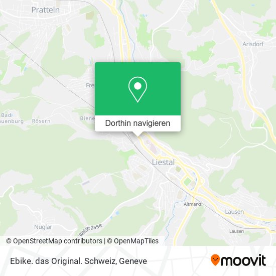 Ebike. das Original. Schweiz Karte