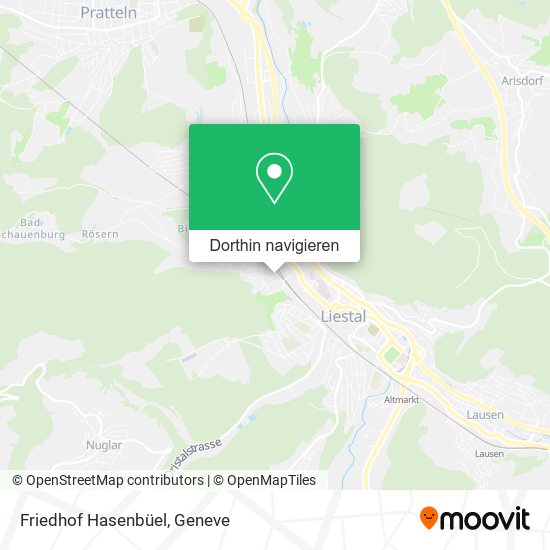Friedhof Hasenbüel Karte