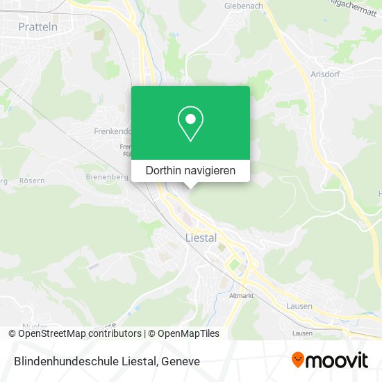Blindenhundeschule Liestal Karte