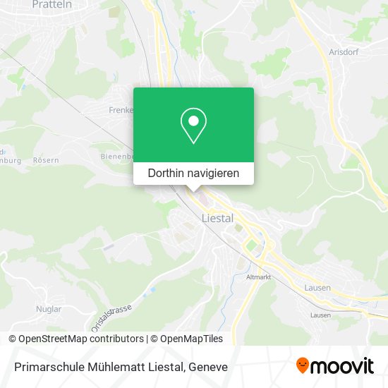 Primarschule Mühlematt Liestal Karte