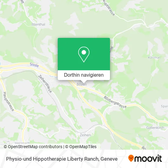 Physio-und Hippotherapie Liberty Ranch Karte