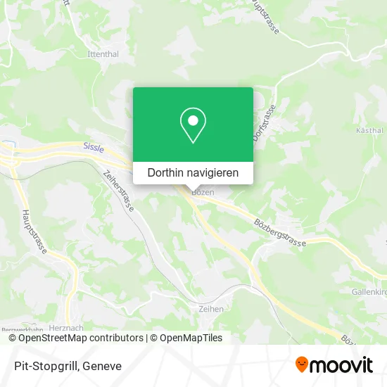 Pit-Stopgrill Karte