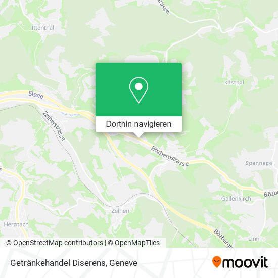 Getränkehandel Diserens Karte