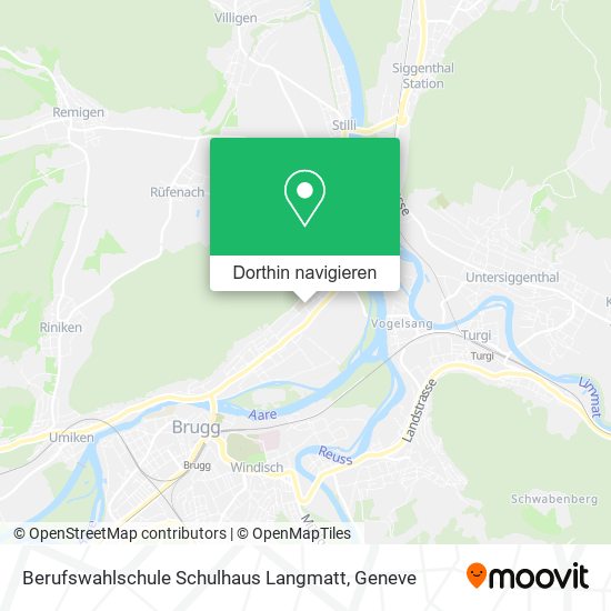 Berufswahlschule Schulhaus Langmatt Karte