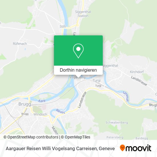 Aargauer Reisen Willi Vogelsang Carreisen Karte