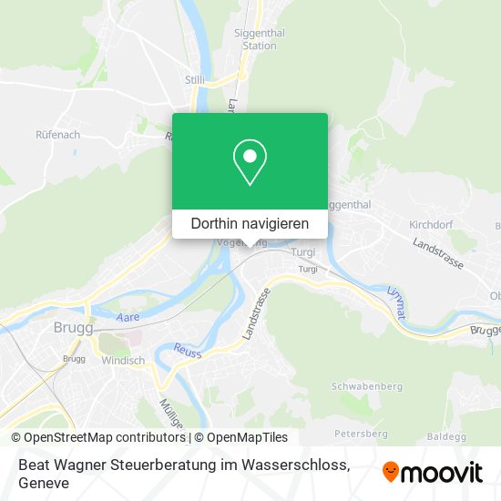 Beat Wagner Steuerberatung im Wasserschloss Karte