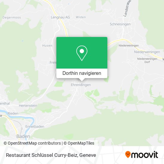 Restaurant Schlüssel Curry-Beiz Karte