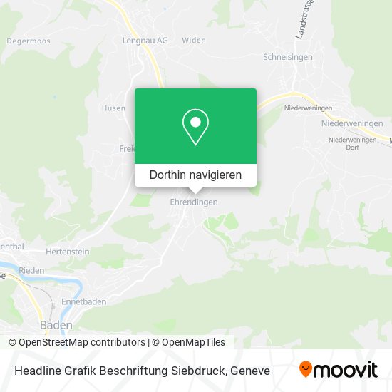 Headline Grafik Beschriftung Siebdruck Karte