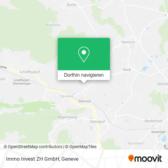 Immo Invest ZH GmbH Karte