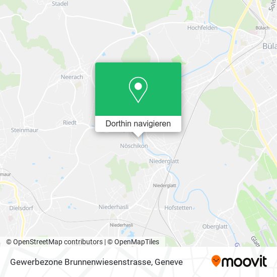 Gewerbezone Brunnenwiesenstrasse Karte
