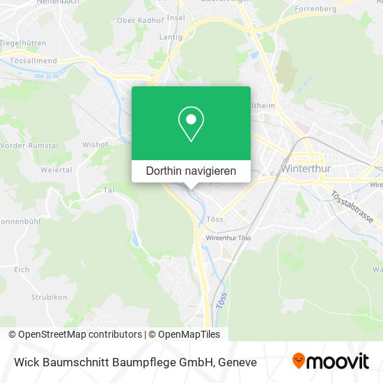 Wick Baumschnitt Baumpflege GmbH Karte