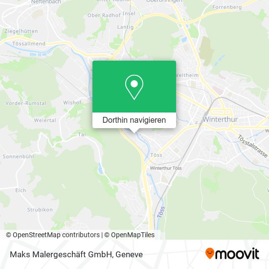 Maks Malergeschäft GmbH Karte