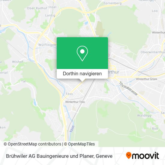 Brühwiler AG Bauingenieure und Planer Karte