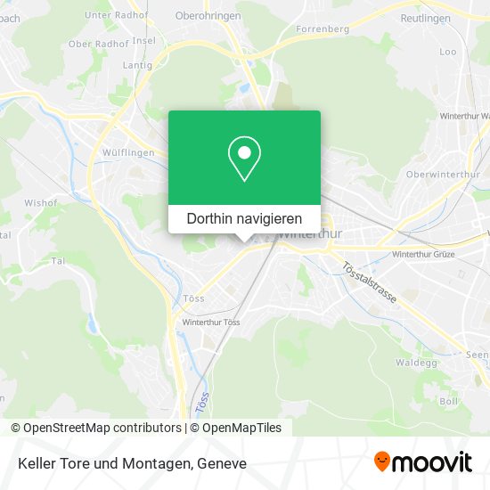 Keller Tore und Montagen Karte