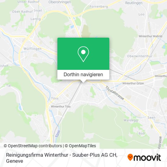 Reinigungsfirma Winterthur - Suuber-Plus AG CH Karte