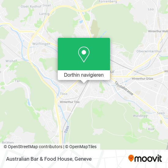 Australian Bar & Food House Karte