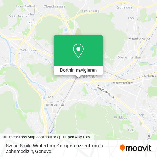 Swiss Smile Winterthur Kompetenzzentrum für Zahnmedizin Karte