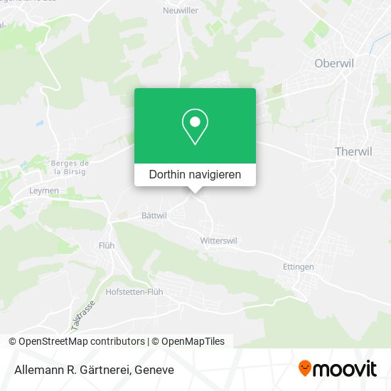 Allemann R. Gärtnerei Karte
