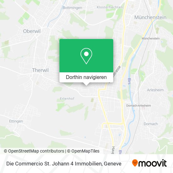 Die Commercio St. Johann 4 Immobilien Karte