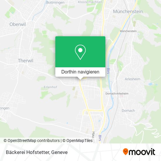 Bäckerei Hofstetter Karte