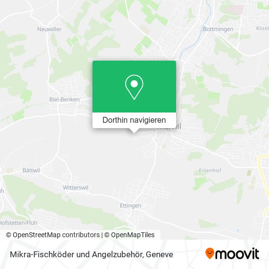 Mikra-Fischköder und Angelzubehör Karte