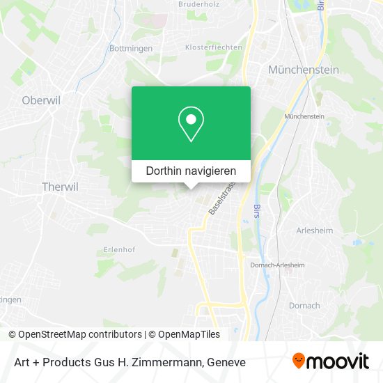 Art + Products Gus H. Zimmermann Karte