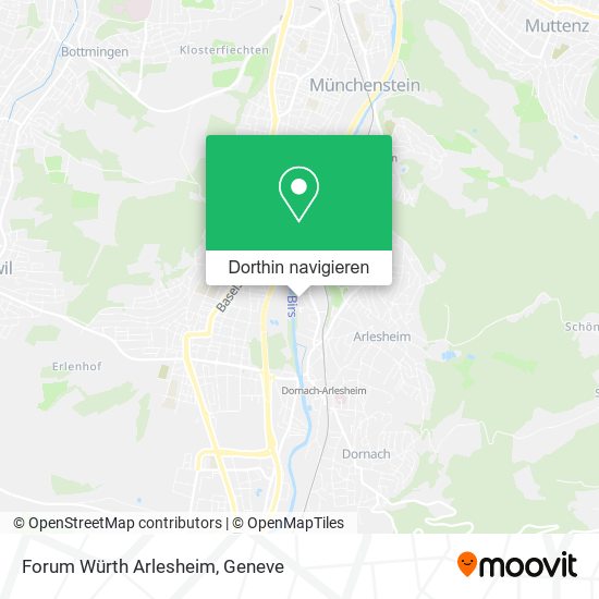 Forum Würth Arlesheim Karte
