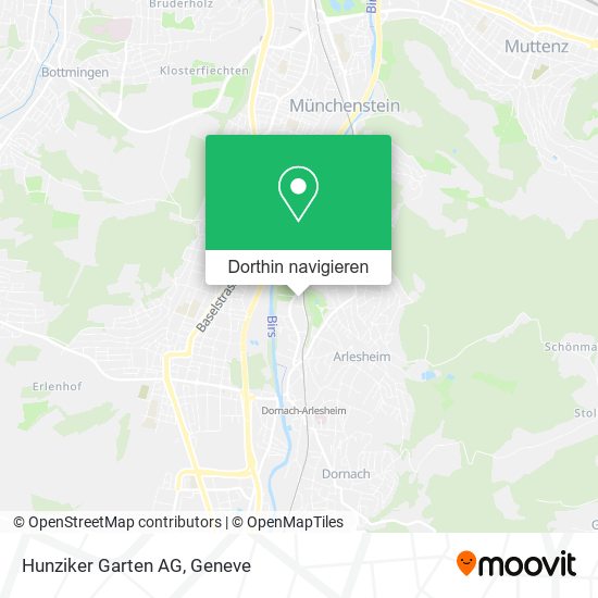 Hunziker Garten AG Karte