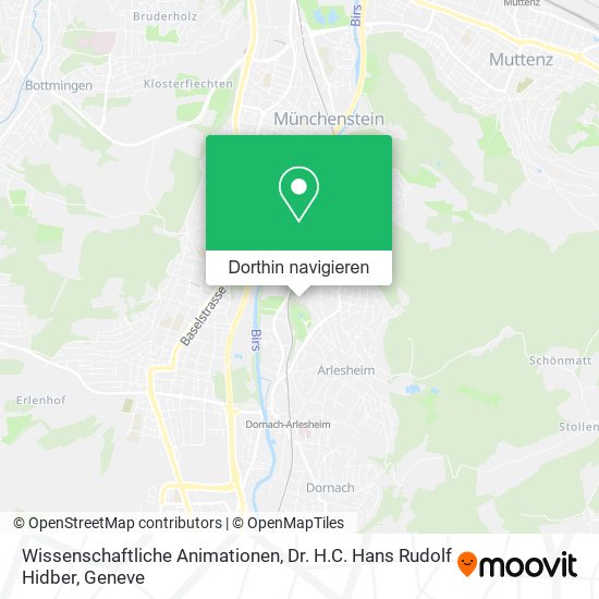 Wissenschaftliche Animationen, Dr. H.C. Hans Rudolf Hidber Karte