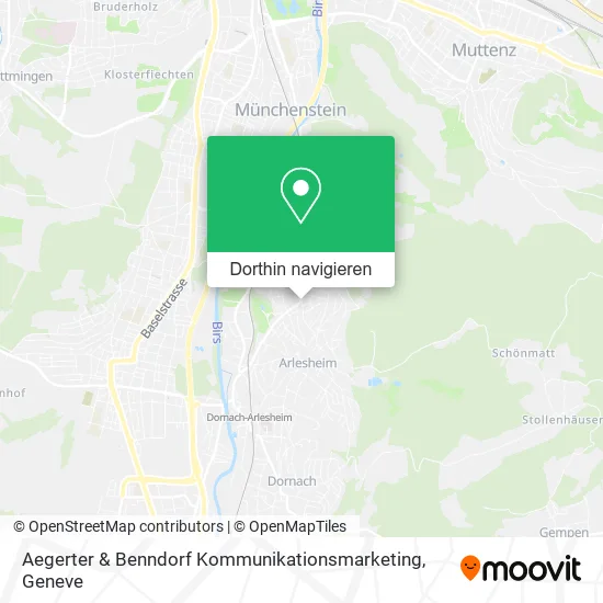 Aegerter & Benndorf Kommunikationsmarketing Karte
