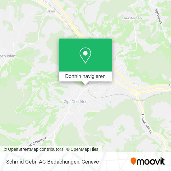 Schmid Gebr. AG Bedachungen Karte