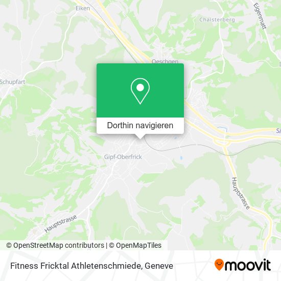 Fitness Fricktal Athletenschmiede Karte
