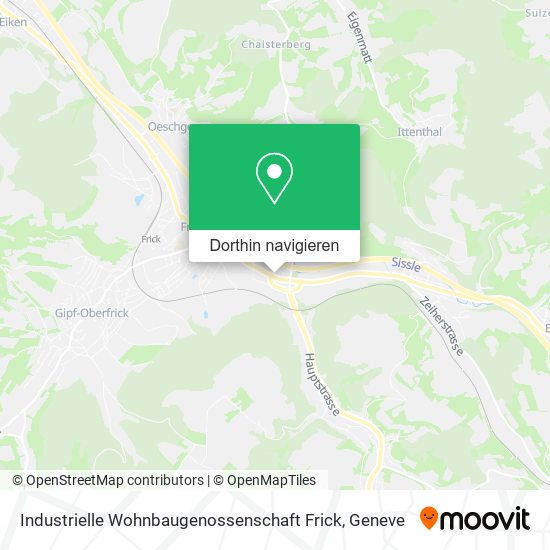 Industrielle Wohnbaugenossenschaft Frick Karte