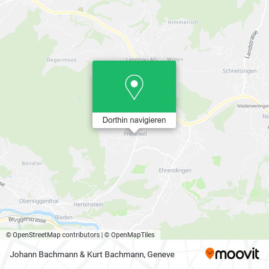 Johann Bachmann & Kurt Bachmann Karte