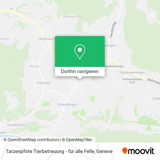 Tatzenpfote Tierbetreuung - für alle Felle Karte