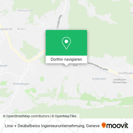 Linsi + Deubelbeiss Ingenieurunternehmung Karte