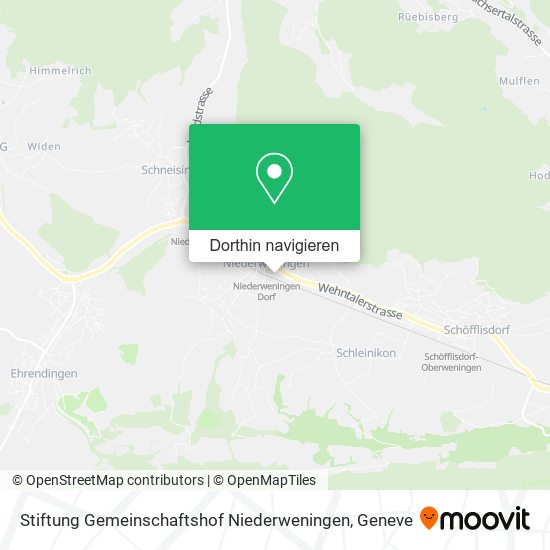 Stiftung Gemeinschaftshof Niederweningen Karte