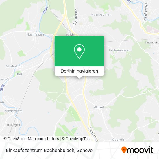 Einkaufszentrum Bachenbülach Karte