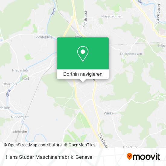 Hans Studer Maschinenfabrik Karte