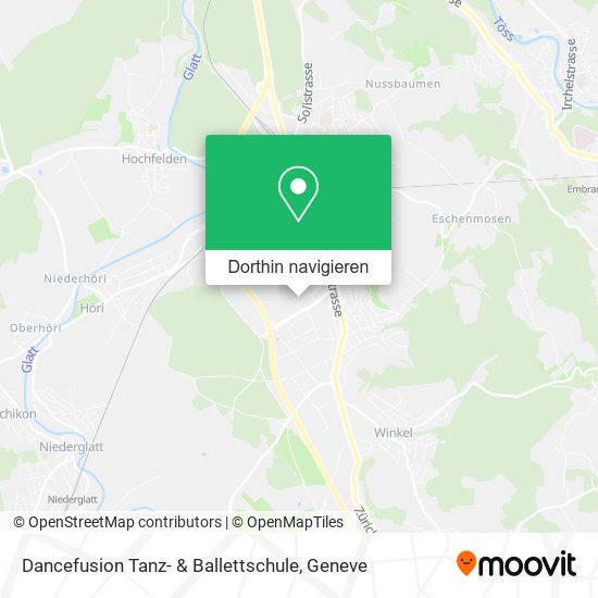Dancefusion Tanz- & Ballettschule Karte