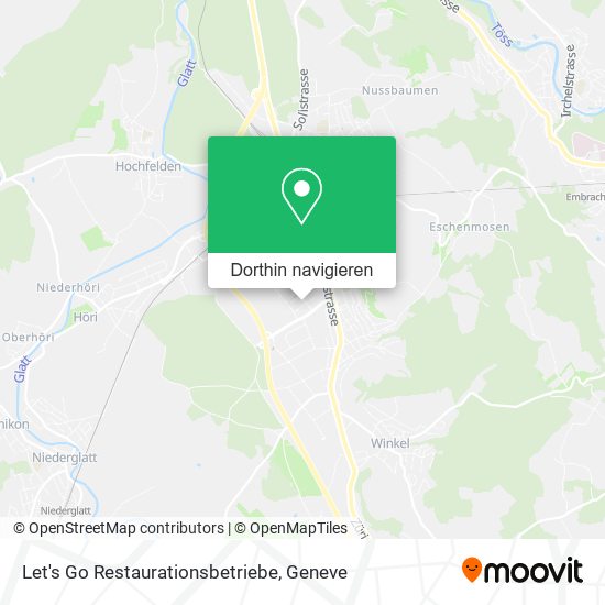 Let's Go Restaurationsbetriebe Karte