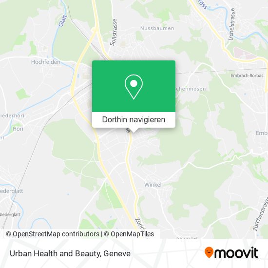 Urban Health and Beauty Karte