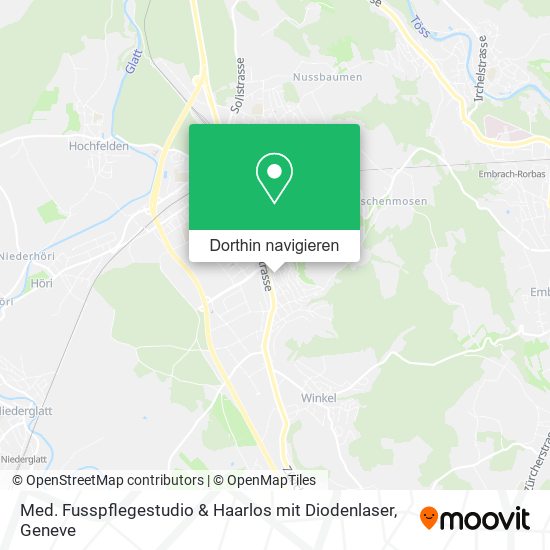 Med. Fusspflegestudio & Haarlos mit Diodenlaser Karte