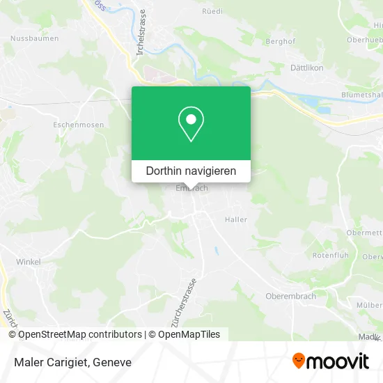 Maler Carigiet Karte