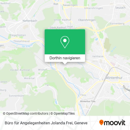 Büro für Angelegenheiten Jolanda Frei Karte