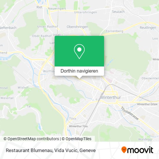 Restaurant Blumenau, Vida Vucic Karte