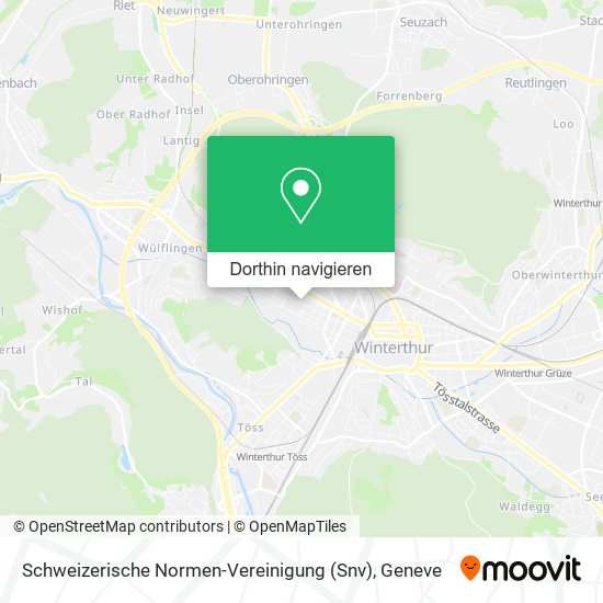 Schweizerische Normen-Vereinigung (Snv) Karte